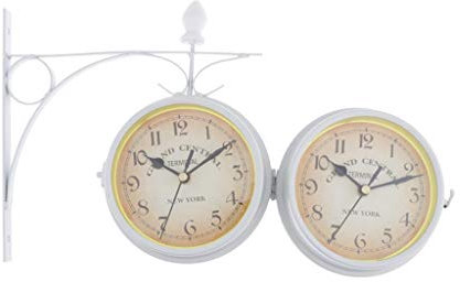 Baoblaze Outdoor Wanduhr, Weiß