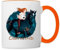 Spreadshirt Ostwind Pferd Brandzeichen Tasse Zweifarbig, One size, Weiß/Orange