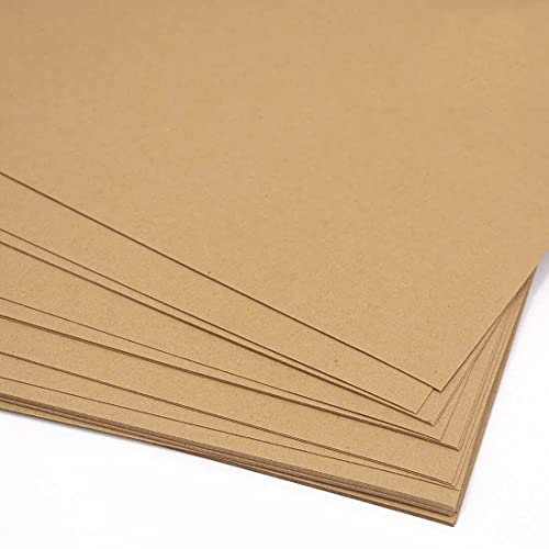 Craftelier Packung mit 25 doppelseitigen Kartons, ideales Material für Kartenherstellung, Scrapbooking und Bastelprojekte, Gewicht: 250 g/m², Größe: 30,48 x 30,48 cm, Kraftbraun