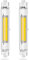 Ampoule LED R7S 118mm 40W Dimmable, Blanc Froid 6000K, CRI 80+, Équivalent Lampe Halogène J118 400W, Angle de Faisceau 360°, 3000LM Ampoule 118mm R7S COB LED Lampe pour Applique Murale Lampadaire