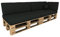 POKAR Palettenkissen Wasserabweisend Palettenauflagen mit abnehmbarem Bezug Palettenmöbel Palettensofa 6er Set: Sitzkissen 120x80 + Rückenlehne 120x40, Anthrazit