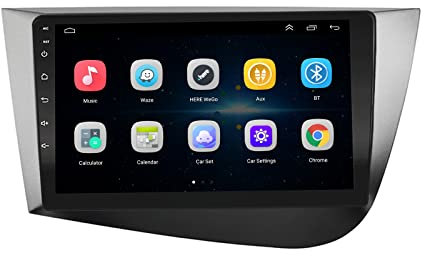 EZoneTronics Android Radio de Coche para Seat Leon 2 2005-2012 con Wireless Carplay Android Auto Pantalla táctil de 9 Pulgadas de Navegación GPS WiFi Bluetooth USB Control de Volante FM/RDS Estéreo