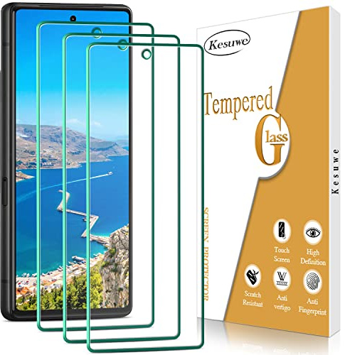 Kesuwe 3 Stück Panzer Schutz Glas für Google Pixel 7, Frei von Kratzern