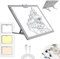 A3 Light Box, Wireless Battery LED Light Pad with Stand Rechargeable 6 Adjustable Brightness Rechargeable Tracing Light Box Pad for 5D Diamond Painting Kits Artists Drawing Sketching Animation(Gray)