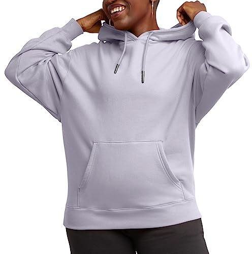 Hanes Damen Originals Pullover Hoodie, Heavyweight Fleece Hooded Sweatshirt Kapuzenpullover, Urban Lilac, XS