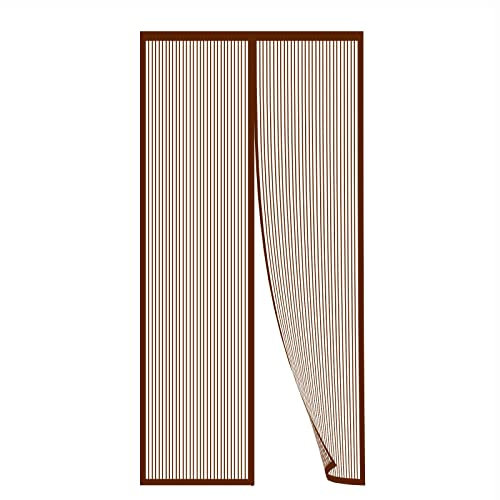 Zanzariera Magnetica Per Porte Finestra ，Zanzariera Camper Porta Marrone 215x210cm