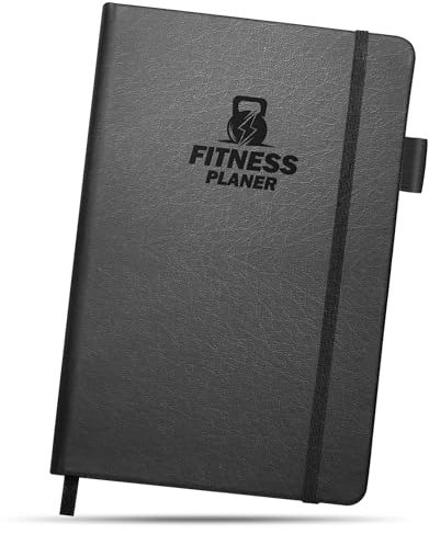 BIROYAL Trainingstagebuch Deutsch mit 186 Workout für dein Krafttraining, Undatierte Trainingsbuch A5, Fitness Journal für Fitnessenthusiast, Workout Gym Buch für Bodybuilding im Gym & Heimtraining