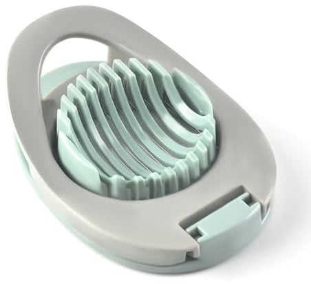 Coupe-oeufs Coupe en acier inoxydable Coupe-fruits pour Couper Les Oufs Cuits Champignons Salades Fraises Coupe-Œuf en Plastique(vert)