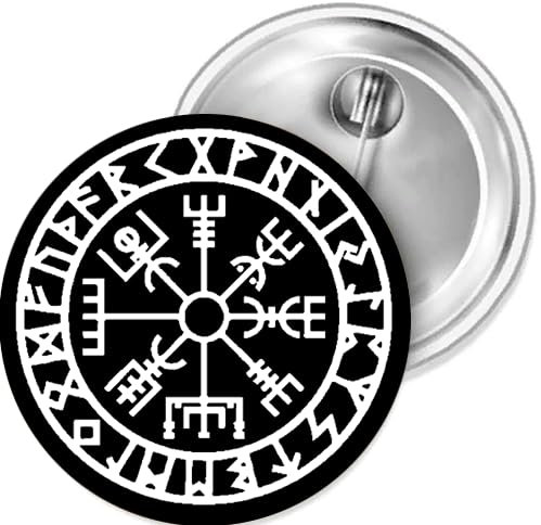 Wikinger Kompass Button 25 mm