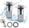 2 Pezzi Tappo Lavandino Bagno, Tappi Bidet Universale Pop Up, Per Il Foro Di Drenaggio Di 34-40mm, Tappo Filtro con Filtro Per Capelli Per Tappo di Scarico Per Lavello da Appoggio