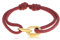 Made by Nami Surfer-Armband Herren & Damen • Segeltau Armband Handgemacht & Geflochten • Maritimes Armband • Minimalistisches Armband • 100% Wasserfest & verstellbar • Geschenke Männer (Rot Gold)
