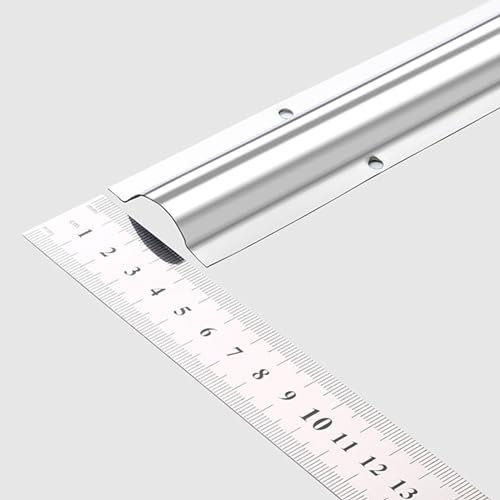 ZJKXJH 1 3/5 In Outdoor Metal Wire Channel, Silver Half Round Raceway Cable Management for Protect Hider Cables, Wall Lamp Outlet Extension Cord Cover (Color : W 4cm/1.6in, Size : L 1x14m)