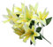 kesurpae Realistische künstliche Lilienblume für den Innen oder Außenbereich, künstliche Seidenblumen für Dekorationen, künstliche Blumen, künstliche Lilien, Gelb