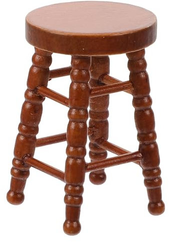 TEHAUX Doll House Miniaturhocker Retro Mini Möbel Für Zubehör Für Schlafzimmer Und Kreative Dekoration Für Sammler