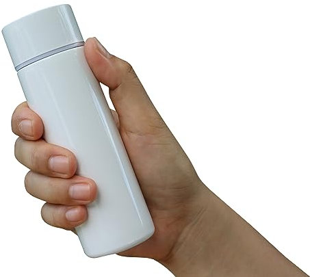 LYXBOFC Wasserflasche Edelstahl, Isolierte Tasse, 150ml, Weiß