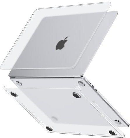 GPXIIZ Hülle Kompatibel mit MacBook Air 13.6 Zoll M4 M3 M2 Schutzhülle 2025 2024 2023 2022 Freisetzung A3240 A3113 A2681, Ultradünne Hartschale Snap Case Cover 13,6, Matt Transparent