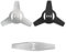 Wjelet Paquete de 3 cabezales de repuesto para cortacésped, cuchilla universal para desbrozadora, hoja de 3 dientes y 1 cuchilla de corte de cepillo de metal, hoja de comedor de malas hierbas para