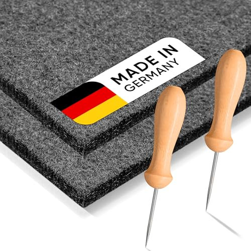 Creative Fox 2er Prickelnadel Set Kinder - Prickelset für Kinder - 2x Prickelnadel mit Holzgriff & 2x Prickelfilz (20cm x 15cm x 1cm) – Ergonomisch & sicher – Ideal zum Prickeln – Made in Germany