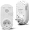 Briidea Stromausfallalarm melder mit LED Anzeige und 80 dB Sirene, betrieben mit wiederaufladbarem Akku (enthalten), ideal zur Überwachung von Kühlschränken, Gefrierschränken, Sumpfpumpen und Aquarien