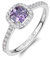 Brosway Anello da donna collezione Fancy della linea Magic Purple. Anello in argento 925 rodiato, e zirconi viola misura 18 trendy cod. FMP126E