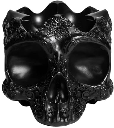 Cpolebev Totenkopf-Eierhalter, Hühnereierhalter, Arbeitsplatte, Kunstharz, Basteln, 6 Eierhalter, Arbeitsplatte, Eierhalter, Heimtisch, Einfache Installation