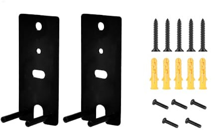 SENRISE Wall Mount Brackets Replacement, 1 Pair Black Speakers Wall Bracket, Compatible with Bose Lifestyle 650 700 Home Entertainment System