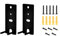 1 paire de supports muraux de rechange, noir, compatible avec le système de divertissement à domicile Bose Lifestyle 650 700