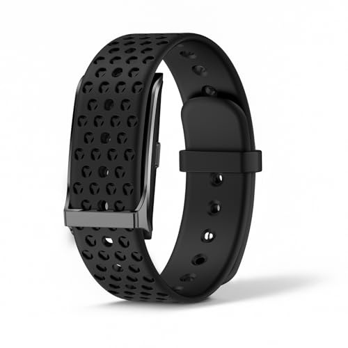 Elprico Screenless Fitness Tracker, Smart Armband mit 45 -tägiger Batterie, 10 M wasserdichte Aktivität und Schlafmonitor Band für Männer und Frauen (Black)