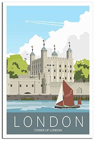 Jigsaw Puzzle 1000 Piece，England Tower of London Skyline Jigsaw Puzzles for Adults 1000 Piece, Classic Puzzle Teens Boys Girls Puzzles 70x50cm