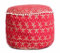 iindian rot Ombre Mandala Fußhocker rund Pouf osmanischen Cover Dekorative Pouf Polsterhocker, Indian bequem Boden Kissen Baumwolle Kissenbezug Pouf, 14 x 24 '(Multi) bequem Floor Kissen
