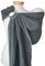Storchenwiege Baby Ring Sling, 100% Baumwolle, deutsche Produktion, ab Geburt bis ca. 20kg (Grau)