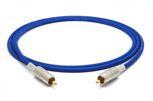 enoaudio Mogami 2964 High-Definition Digital Koaxial Kabel 75 Ohm S/PDIF | Canare Gold Cinch RCA | HiFi, 1,5 m