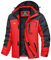 TACVASEN Herren Funktionsjacken Windbreaker Outdoorjacke Rengen Wasserdicht Übergangsjacken Fleece mit Multi-Taschen, Rot, XXL