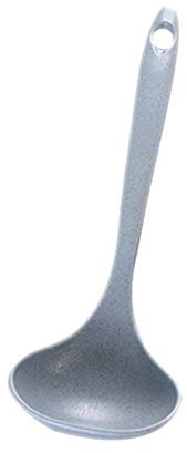 Presupuesto plástico larga mango Cuchara Cocina Cuchara Sopera grandes Arroz Cuchara, apto para lavavajillas, L 19 cm azul