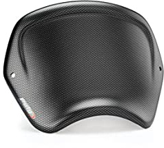 Puig 9768C Frontplatte aus ABS mit Retro-Design und Startnummernfunktion für Schutz und sportliche Ästhetik, Carbon