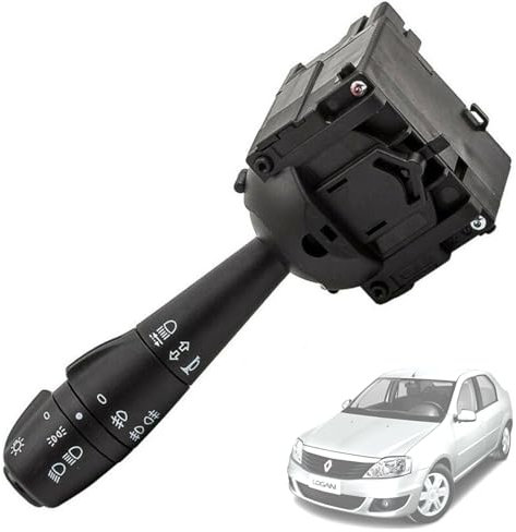 Twowinds - Interruptor Intermitente 8201167988 Compatible con Dacia Dokker Lodgy Logan Sandero Dorker Express, Renault Clio 4 - Palanca Columna Dirección, Volante - 255405056R - Interruptor de Luz