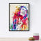 Nacnic Poster Bob Dylans Bild. Aquarell Design Poster mit Prominenten, Schauspielern, Musikern und bekannten Charakteren. A4-Format