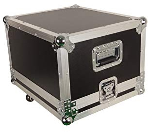 TOUR CASE für Nebelmaschinen, 8 mm Sperrholz, Aluminiumprofilrahmen, Butterfly-Verschlüsse, Klappgriffe, Schwarz, 57x47x44 cm, 10 kg, Optimaler Schutz für Vertical Fog 3.0, Transport & Bühne