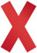 Durable Hinweisaufkleber Kreuz, ablösbar, 135 mm x ca. 0,2 mm x 193 mm, 5 Stück, rot, 104903