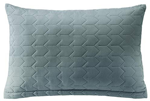 Aqua-Textil Dreamlike Zierkissen 40 x 60 cm Silber Mikrofaser Dekokissen leichte Wattierung Steppkissen