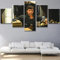 Wondbeau Poster & Kunstdrucke 5 Stück Leinwandfilmstar Al Pacino In Tony Montana 150×80Cm Kein Rahmen 5 Panel Kunstdrucke Wandbild Malerei Modulare Wohnkultur Bürodekoration