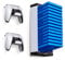 ADZ Game Case Shelf and Controller Wall Mount Holders, Wall Mounted Video Game Organizer Stand for PS5, PS4, PS3, Xbox One & Xbox Series X Games, Controllers and Headphones. (White)