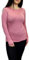 LUXFAB Ladies Long Sleeve T-Shirt Top Womens Size 8-26 Rose Pink