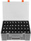 TPCY Miniature Storage Sturdy Carrying Figure Case -108 Slot Figurine Minature Carrying Case ,Compatible with Warhammer 40k, Dungeons & Dragons and More (Transparent), Black (T002)