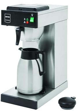 METRO Professional GCT2001 Machine à café, acier inoxydable, 21.5 x 41 x 52 cm, 2000 W, avec bouteille thermos (2 L), plage de température : 30-98 °C, argent
