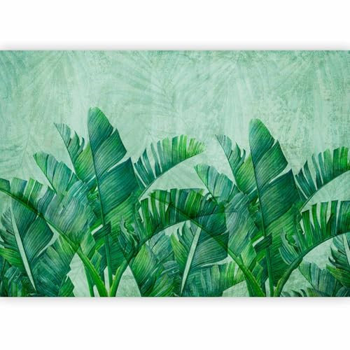 murando Papier peint intissé Tropicales Feuilles 350x256 cm Décoration Murale XXL Poster Tableaux Muraux Tapisserie Photo Jungle Nature Exotiquee Végétaux vert f-C-10038-a-a