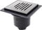 Wirquin 30723963 Bonde de Sol à maçonner Venisio Vertical, chromé, Gris et Noir