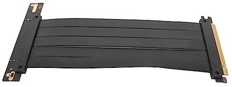 Yunseity PCIe 4.0-Verlängerungskabel, Flexibles PCIe 4.0 X16-Riser-Kabel, Hochgeschwindigkeits-PCI-Express-Riser-Karte 90 Grad für GPU der RTX 40-Serie (Schwarz)