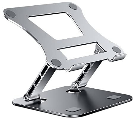 Zhjlut Laptop Stand Adjustable Aluminum Alloy Notebook Tablet Stand Up to 17 Inch Laptop Portable Fold Holder Cooling Bracket Support