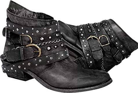 Stivali Alti Fucsia Stivali da Neve Donna Stivali Estivi Donna Traforati Zeppa Stivali Alti Stivali Equitazione Bambina 30 Sandali Donna con Tacco Alto Sexy Scarpe Casual Donna Bianche 2-Nero 26.99